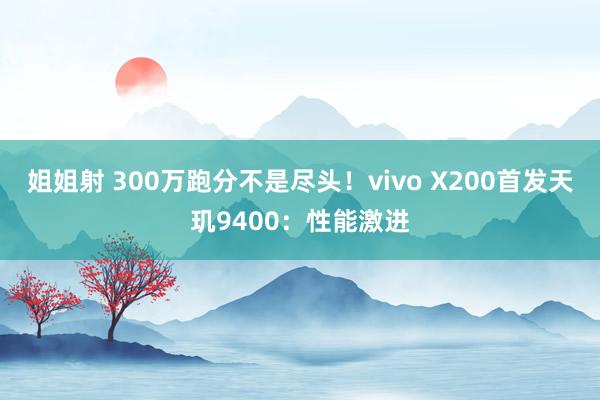 姐姐射 300万跑分不是尽头！vivo X200首发天玑9400：性能激进