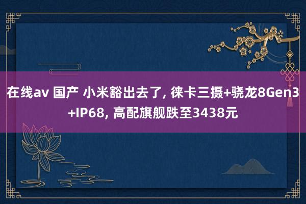 在线av 国产 小米豁出去了， 徕卡三摄+骁龙8Gen3+IP68， 高配旗舰跌至3438元