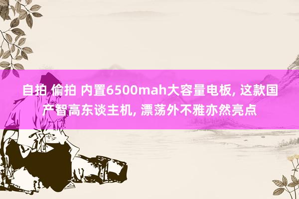 自拍 偷拍 内置6500mah大容量电板， 这款国产智高东谈主机， 漂荡外不雅亦然亮点