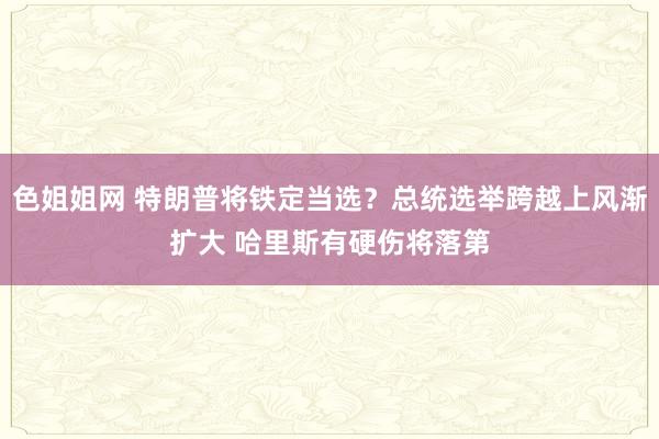 色姐姐网 特朗普将铁定当选？总统选举跨越上风渐扩大 哈里斯有硬伤将落第