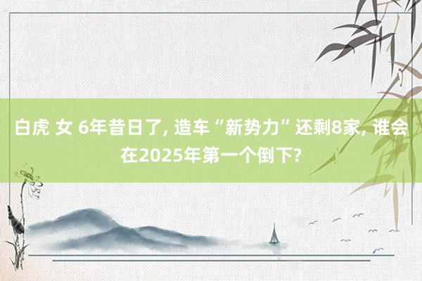 白虎 女 6年昔日了， 造车“新势力”还剩8家， 谁会在2025年第一个倒下?