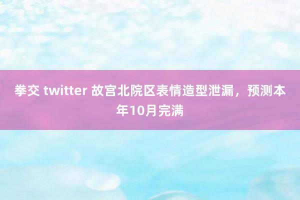 拳交 twitter 故宫北院区表情造型泄漏，预测本年10月完满