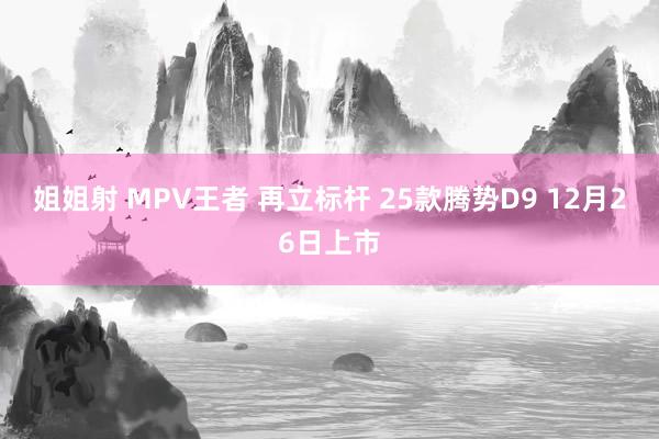 姐姐射 MPV王者 再立标杆 25款腾势D9 12月26日上市